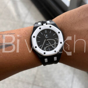 ساعت مچی اودمارپیگه سواچ رویال پاپ Audemars Piguet x Swatch | Royal Pop OCHO NEGRO به همراه بند مچی