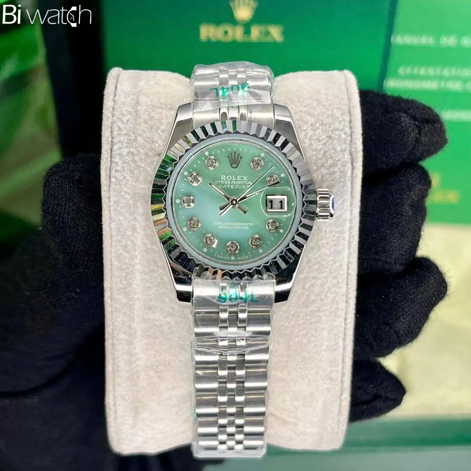 rolex-datejust-silver-green-7001