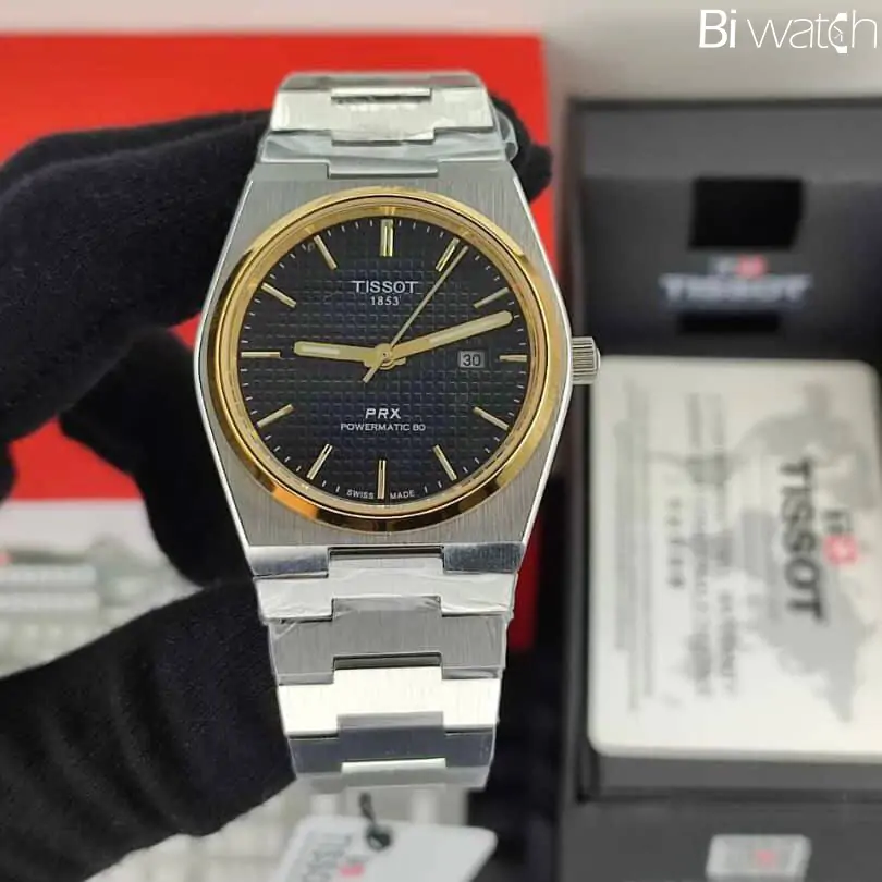tissot-prx-silver-black-gold-546